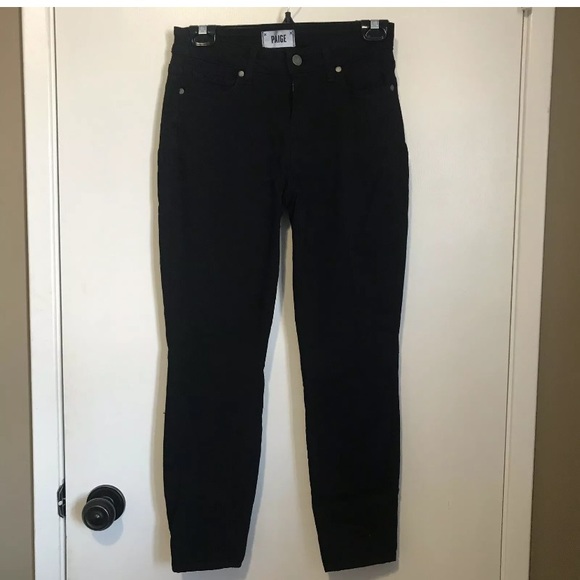 Paige Jeans 26 Verdugo Ankle Black Overdye Petite - Picture 2 of 8